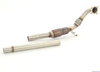 76mm downpipe with 200 cells HJS sport-catalyst stainless steel