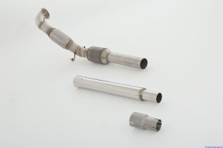 76mm downpipe with 200 cells HJS sport-catalyst stainless steel