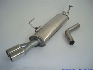 back-silencer stainless steel