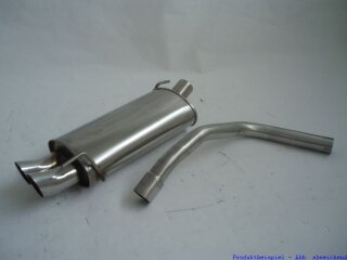 back-silencer stainless steel