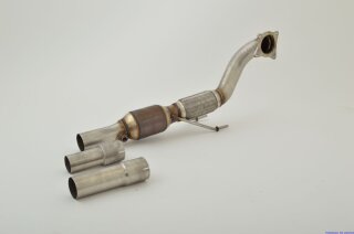 Friedrich Motorsport 3 Zoll (76mm) Downpipe mit 200 Zellen HJS Sport-Kat. Edelstahl