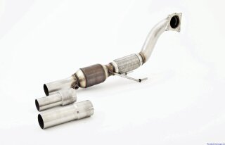 76mm downpipe with 200 cells HJS sport-catalyst stainless steel