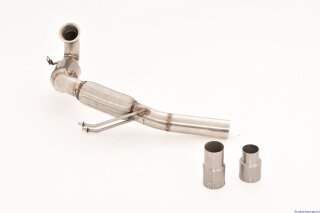 Friedrich Motorsport 3 Zoll (76mm) Downpipe mit 200 Zellen HJS Sport-Kat. Edelstahl