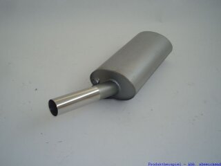 back-silencer aluminised steel