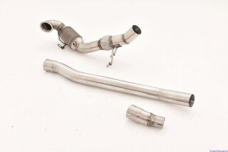 Friedrich Motorsport 3 Zoll (76mm) Downpipe mit 200 Zellen HJS Sport-Kat. Edelstahl