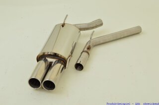 back-silencer stainless steel