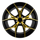 Keskin KT19N 8.5x19 5/112 ET45 NB72.6 Black Front Gold