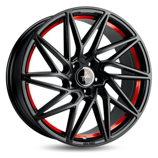 Keskin KT20 8.5x19 5/112 ET45 NB72.6 Matt Black Red Inside