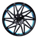 Keskin KT20 8.0x18 5/112 ET45 NB72.6 Black Painted Blue...