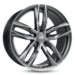 MAM RS3 8,5x19 5/114,3 ET45 Matt Palladium frontpoliert Alufelge