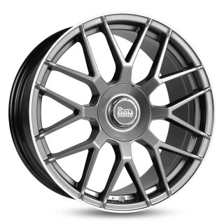 MAM GT1 7.5x17 5/108 ET45 NB72,6 Palladium Lip Polish