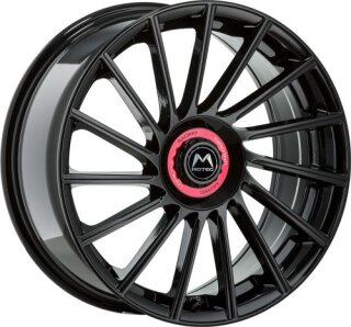 Motec MCT9R-Tornado Revolution 8,5x19 5/112 ET30 Schwarz glänzend Alufelge