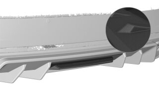 CSR Heckansatz für Skoda Octavia 3 Typ 5E RS HA439-S
