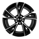 MAM RS6 7.0x16 5/108 ET38 Schwarz frontpoliert Alloy rim