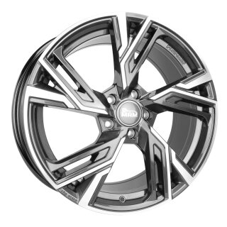 MAM RS5 8.0x18 5/120 ET35 Palladium frontpoliert Alloy rim