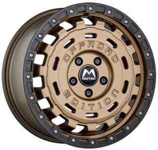 Motec MOF1-R-Cross 8,0x17 5/120 ET38 Bronze Matt Ring Matt Schwarz Alufelge