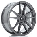 Japan Racing JR21 7,0x17 5/100-120 ET20-40 Hyper Grau...