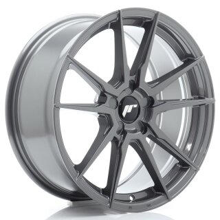 Japan Racing JR21 8,0x18 5/100-120 ET20-40 Hyper Grau Alufelge