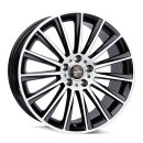 Keskin KT18 10.0x22 5/120 ET40 Black Front Polish Alloy rim