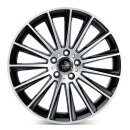 Keskin KT18 10.0x22 5/120 ET40 Black Front Polish Alloy rim