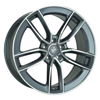 Keskin KT21 8.5x19 5/112 ET45 Palladium Front Polish Alloy rim