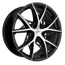 Keskin KT24 8.5x19 5/108 ET40 Black Front Polish Alloy rim