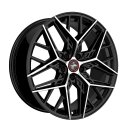 Keskin KT25 8.5x20 5/108 ET40 Black Front Polish Alloy rim