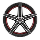 MAM OX-18 8.5x19 5/114.3 ET45 Black Front Polish Red Inside Alloy rim