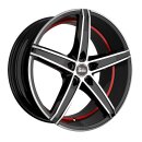 MAM OX-18 8.5x19 5/120 ET35 Black Front Polish Red Inside Alloy rim