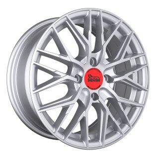 MAM RS4 6.0x15 4/100 ET35 Matt Silver Painted Alloy rim