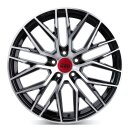 MAM RS4 6.0x15 5/100 ET38 Black Front Polish Alloy rim