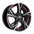 MAM RS5 6,5x16 4/100 ET35 Black Front Polish Red...