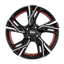 MAM RS5 6,5x16 4/100 ET35 Black Front Polish Red...