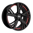 MAM RS5 7,5x17 5/100 ET35 Schwarz Rot Alufelge