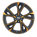 MAM RS6 8,0x18 5/100 ET38 Matt Black Front copper...