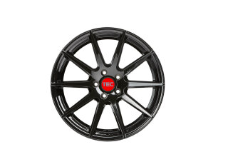 Tec Speedwheels GT7 8,5x19 5/108 ET45 Schwarz glänzend Alufelge