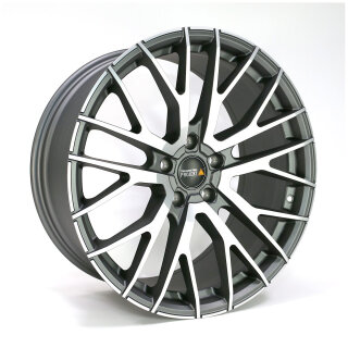 Twin Monotube 20.2 9,0x20 5/120 ET39 Gunmetal frontpoliert nur für die Hinterachse Deep Concave