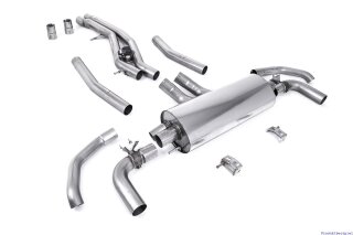 Milltek Edelstahl Sport-Auspuffanlage 3 Zoll (76mm) Fits to OE Tailpipes