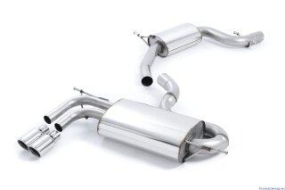 Milltek Edelstahl Sport-Auspuffanlage 70mm 2 x Tailpipe Assembly