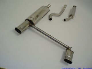 FMS Gruppe A Duplex-Anlage Edelstahl Opel Vectra A Stufenheck (88-95) 2.0l 16V