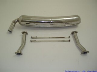 FMS Sportauspuff Edelstahl Porsche 911 G-Modell (74-89) 2.7l 970100