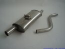 FMS Sportauspuff Edelstahl VW Polo II/III Coupe (86C,81-94) 1.3l 33/40/44/55kW